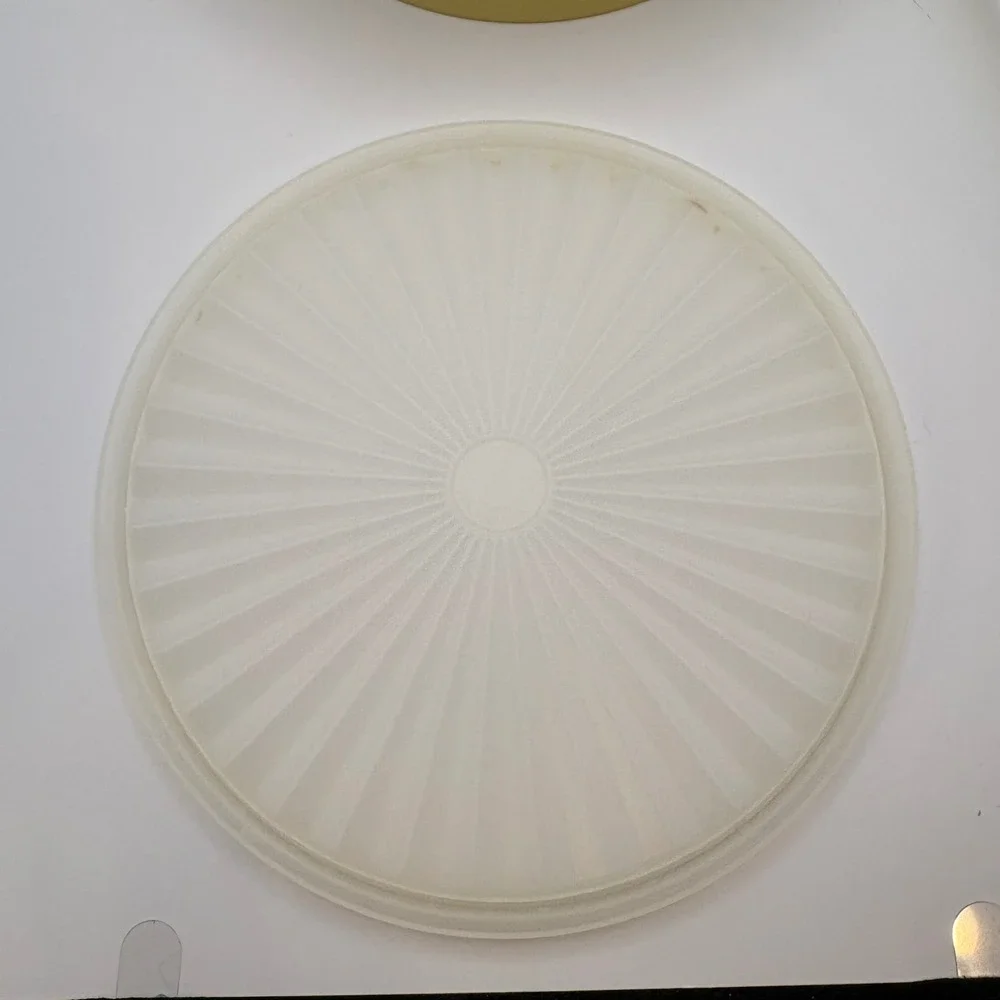 Vtg Tupperware Servalier Yellow/Gold Canister 1204 Sunburst with Lid 8